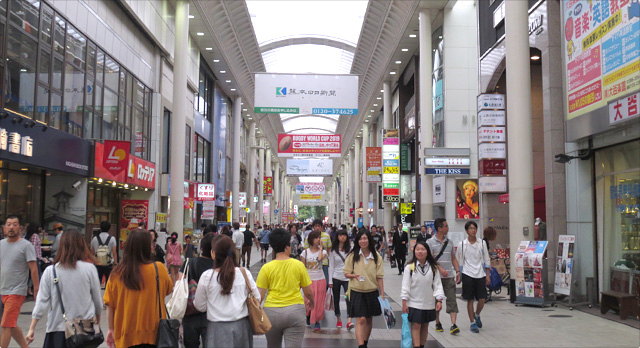 熊本市上町通三・四丁目商店街